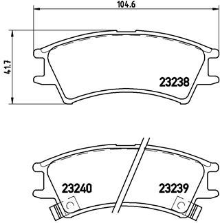Placute frana BREMBO P 30 011