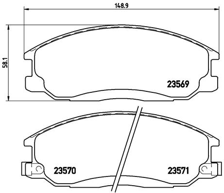 Placute frana BREMBO P 30 013