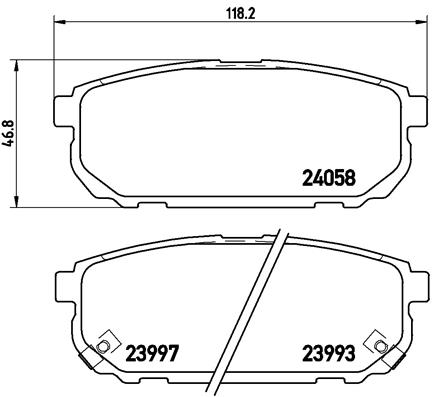 Placute frana BREMBO P 30 023