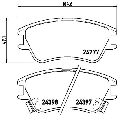 Placute frana BREMBO P 30 027
