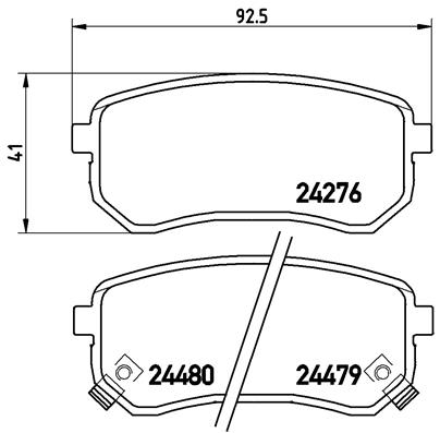 Placute frana BREMBO P 30 033