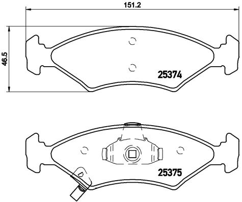 Placute frana BREMBO P 30 062