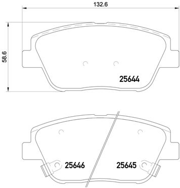 Placute frana BREMBO P 30 066