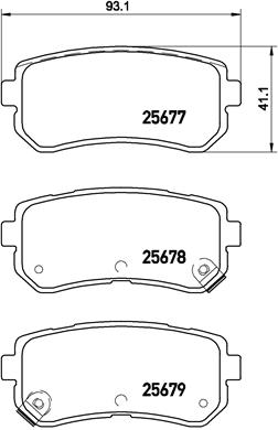 Placute frana BREMBO P 30 068