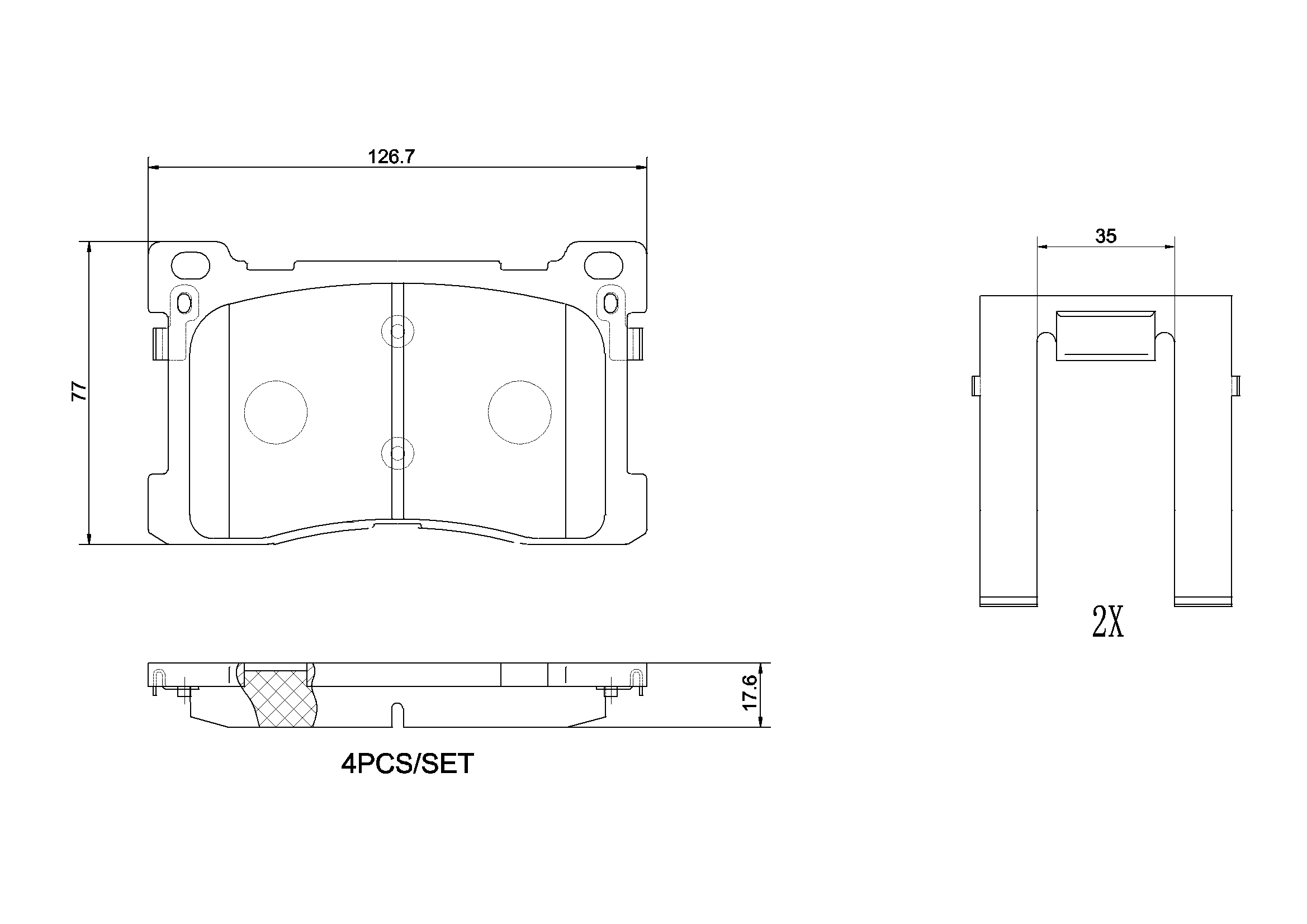 Placute frana BREMBO P 30 082