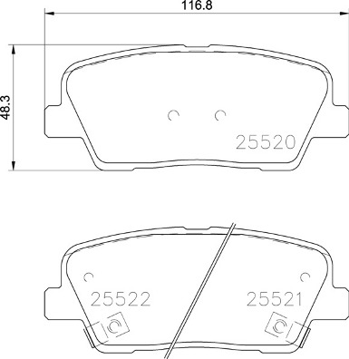 Placute frana BREMBO P 30 104
