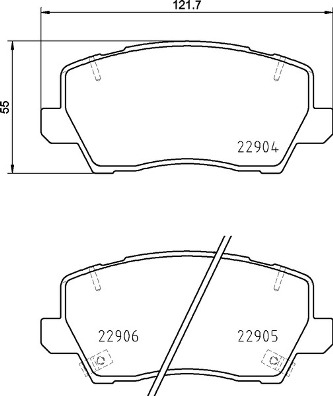 Placute frana BREMBO P 30 114