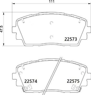 Placute frana BREMBO P 30 115