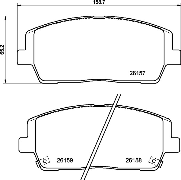 Placute frana BREMBO P 30 116