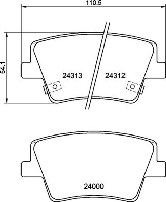 Placute frana BREMBO P 30 117