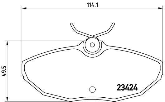 Placute frana BREMBO P 36 013