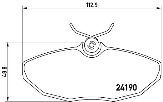 Placute frana BREMBO P 36 015