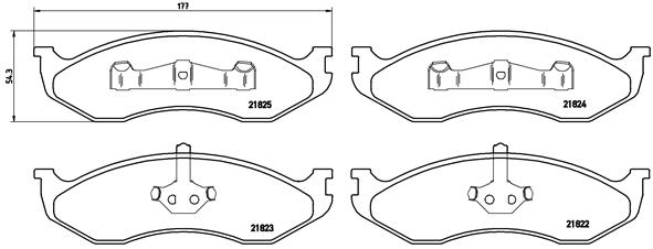 Placute frana BREMBO P 37 004