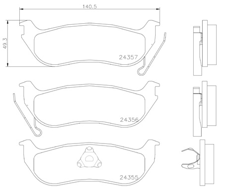 Placute frana BREMBO P 37 009