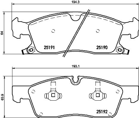 Placute frana BREMBO P 37 015