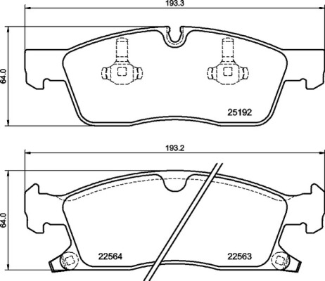 Placute frana BREMBO P 37 027