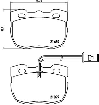 Placute frana BREMBO P 44 004