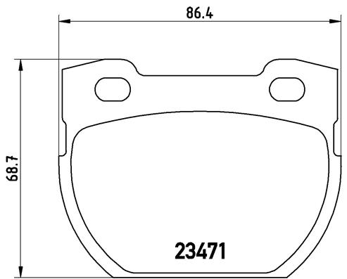 Placute frana BREMBO P 44 006