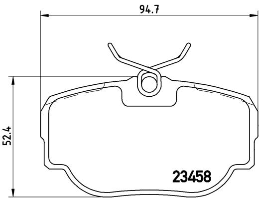 Placute frana BREMBO P 44 009
