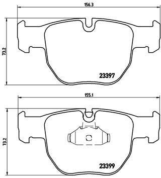 Placute frana BREMBO P 44 012