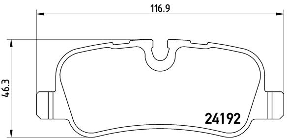 Placute frana BREMBO P 44 013