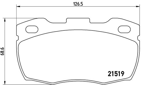 Placute frana BREMBO P 44 015