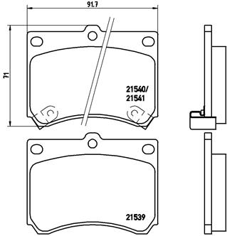 Placute frana BREMBO P 49 011