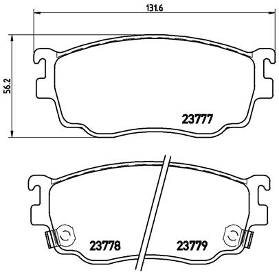 Placute frana BREMBO P 49 026