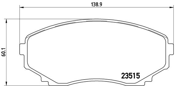 Placute frana BREMBO P 49 028