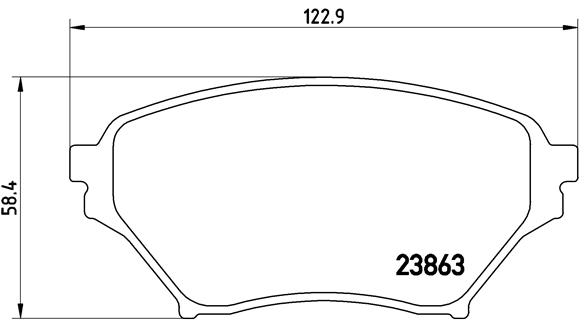 Placute frana BREMBO P 49 029
