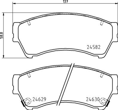 Placute frana BREMBO P 49 060