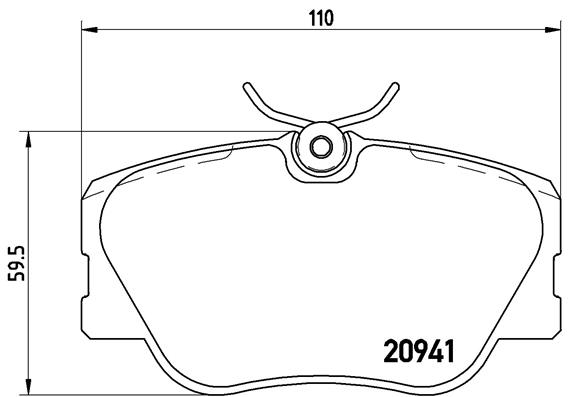 Placute frana BREMBO P 50 008
