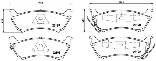 Placute frana BREMBO P 50 040