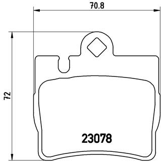 Placute frana BREMBO P 50 042