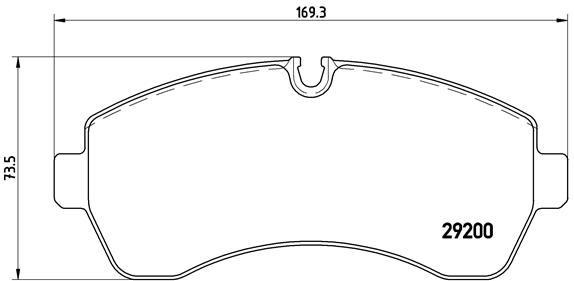 Placute frana BREMBO P 50 059