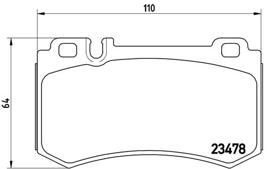 Placute frana BREMBO P 50 061