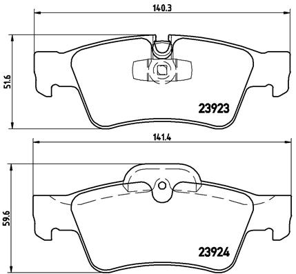 Placute frana BREMBO P 50 064