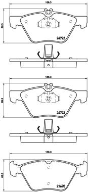 Placute frana BREMBO P 50 075