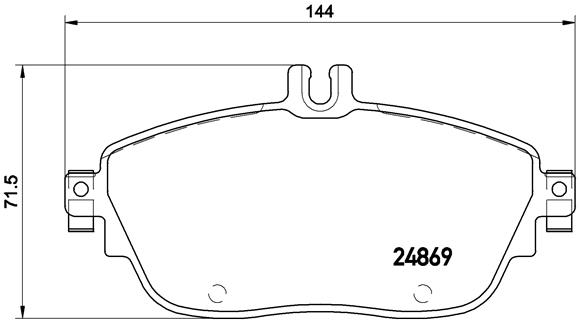 Placute frana BREMBO P 50 093