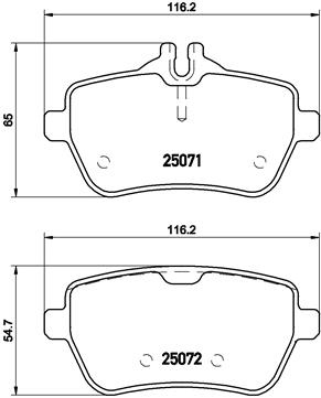 Placute frana BREMBO P 50 103