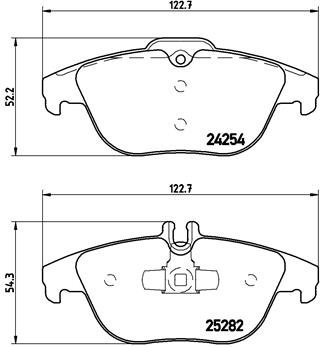 Placute frana BREMBO P 50 104