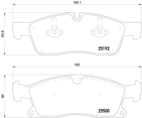 Placute frana BREMBO P 50 108