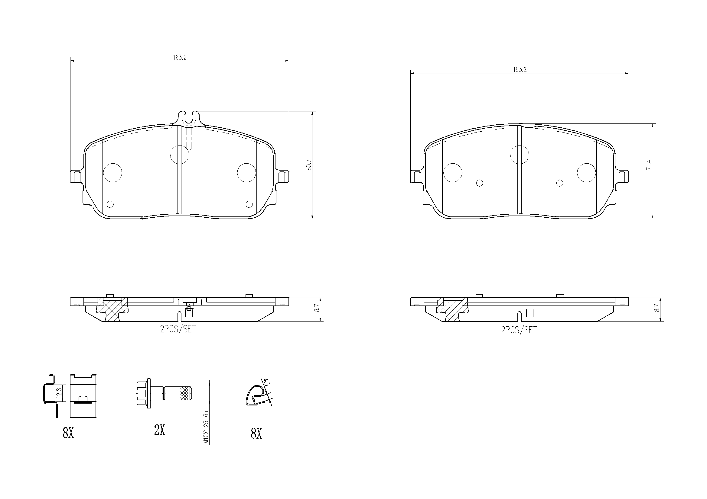 Placute frana BREMBO P 50 152
