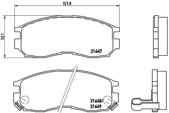 Placute frana BREMBO P 54 014