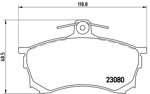 Placute frana BREMBO P 54 021