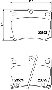 Placute frana BREMBO P 54 026