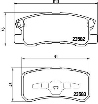 Placute frana BREMBO P 54 031