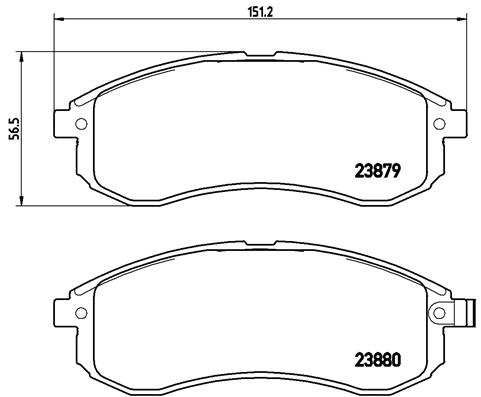 Placute frana BREMBO P 54 033