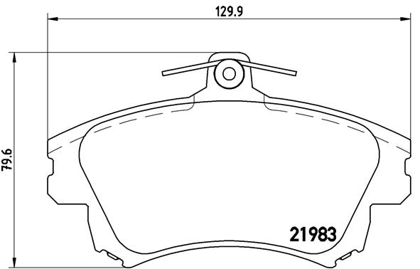 Placute frana BREMBO P 54 036
