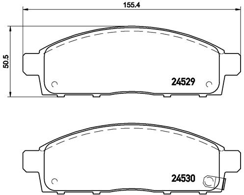 Placute frana BREMBO P 54 038